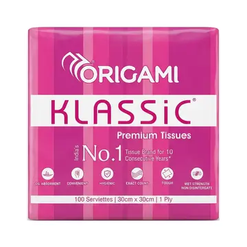 Origami Pap Plate Napkins pack