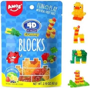 Amos Gummy Candy Blocks pack