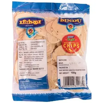 Bindu Appalam Premium Chips pack