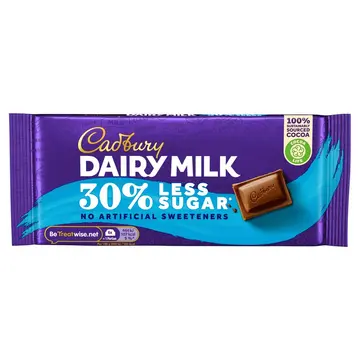 Cadbury Dairy Milk Less Sugar pack