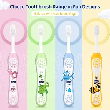 Chicco Toothbrush Blue Green pack