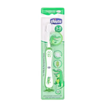 Chicco Toothbrush Green 3Y-8Y pack