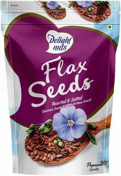 Delight Nuts Roasted Salted Flax Seeds pack