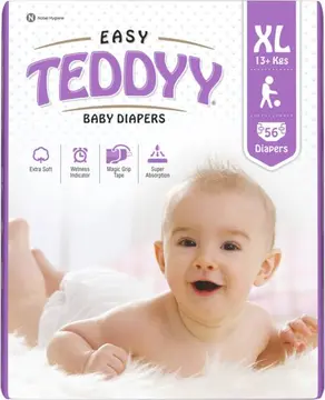 Teddy Baby Diaper Easy Xlarge 8C pack