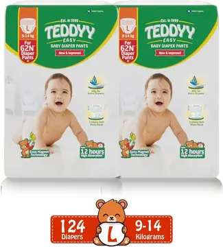 Teddy Baby Diaper Pants Easy Large pack