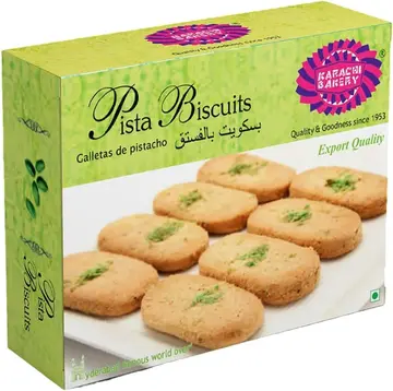 Karachi Pista Green Biscuits pack