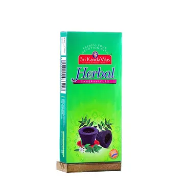 Kanda Vilas Cups & Dhoops Herbal Sambrani Cups pack