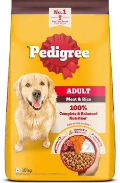 Pedigree Adult Meat & Rice pack