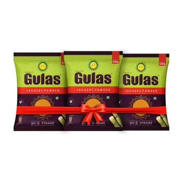 Sunraja Gulas Jaggery Powder pack