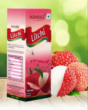 Patanjali Litchi Drink pack