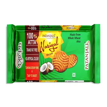 Patanjali Nariyal Biscuits pack
