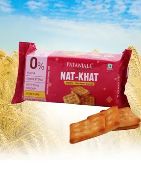 Patanjali Nat Khat Biscuit pack
