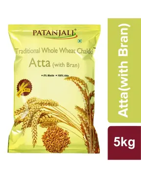 Patanjali Wheat Atta pack