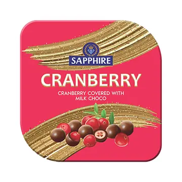 Sapphire Choco Coated Nuts Cranberry pack