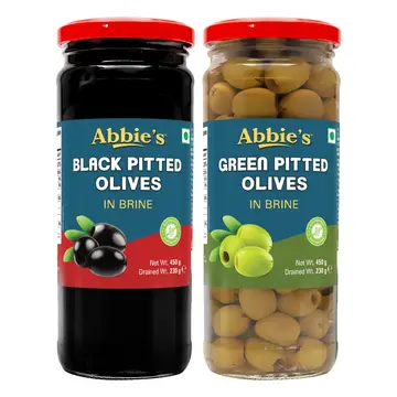 Abbies Olives Pitted Black pack