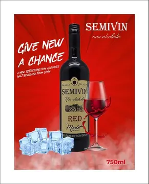 Semivin Non Alcoholic Red Fruit Wine pack