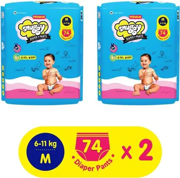 Snuggy Baby Pants Premium Medium 4C pack