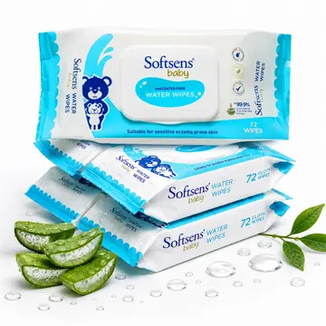 Softsens Baby Water Wipes pack