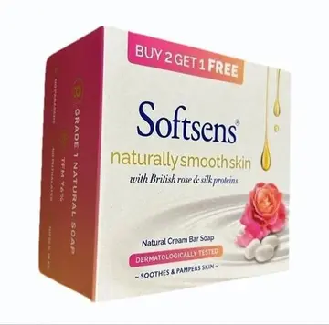 Softsens British Rose Soap pack