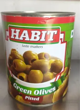Habit Olives Green Pitted pack