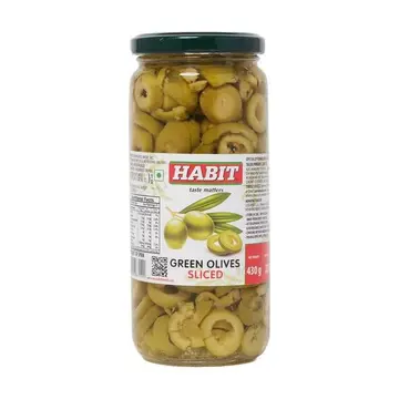 Habit Olives Green Sliced pack