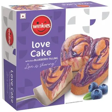 Winkies Lova Cake Blueberry Filling pack